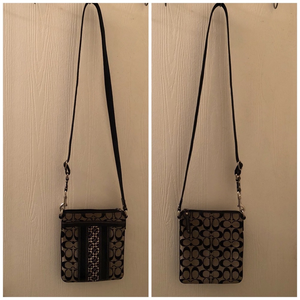 Black Coach Shoulder Purse